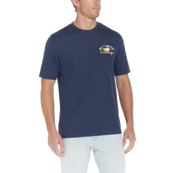 Weatherproof Vintage Men Graphic Tee Short Sleeve Super Soft Cotton - Picture 4 of 4